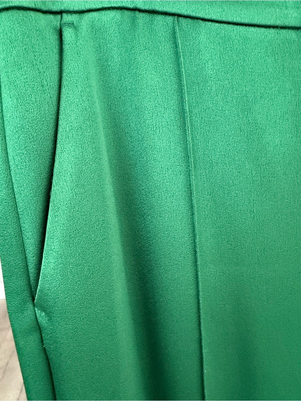ALICE AND OLIVIA Elegant Green Wide-Leg Dress Pants - Picture 6 of 17